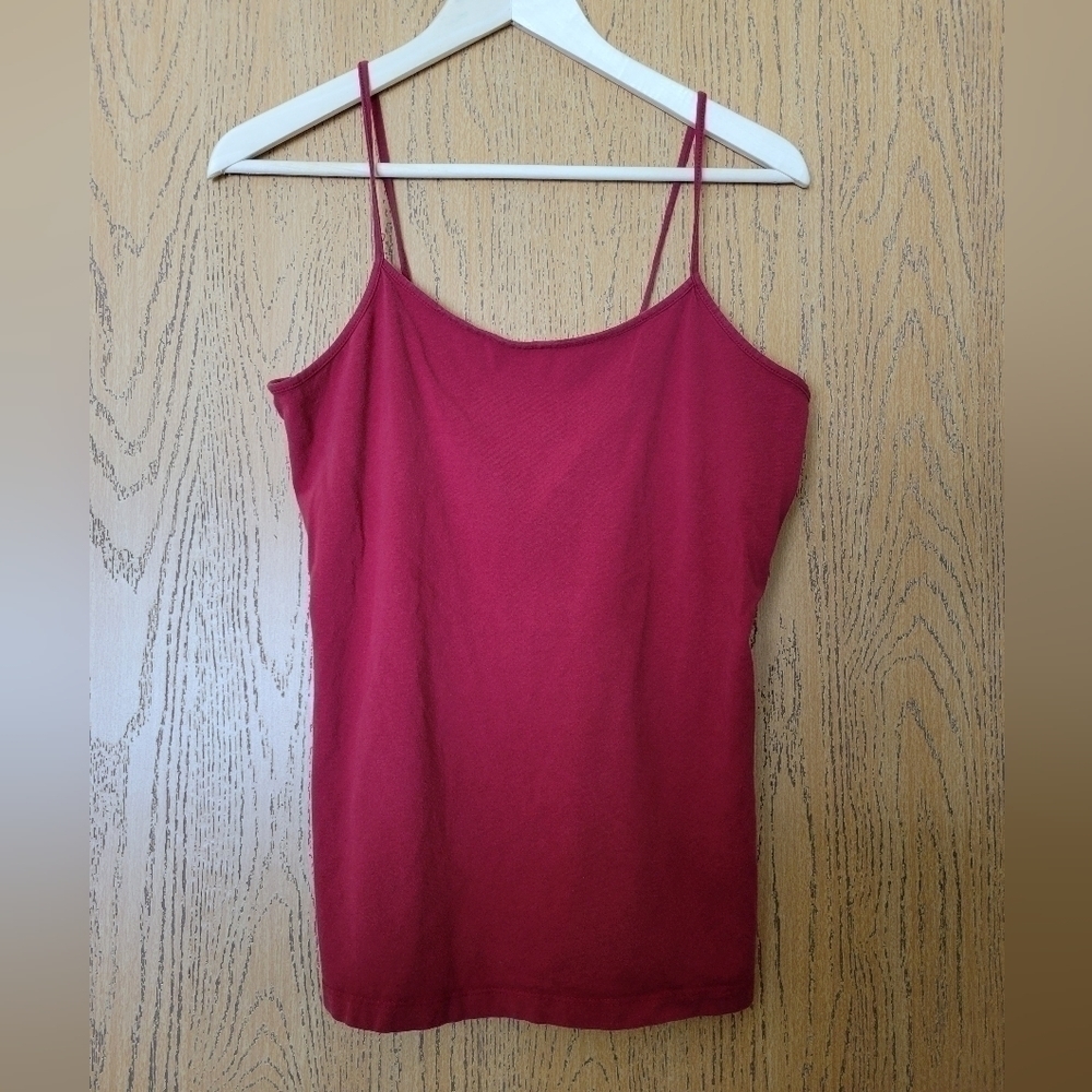 Time & Tru maroon spaghetti strap camisole L